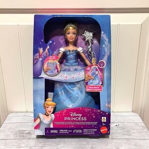 Mattel Disney Princess Enchanted Ballgown Cinderella Musical Light Up Doll NEW